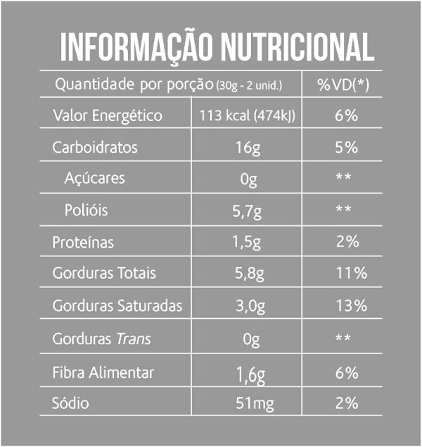 Cookie Double Chocolate Sem Açúcar Sem Glúten Sem Lactose Belive 67g