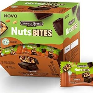 Nutsbites Vegano Nibs de Cacau, Canela e Choc. Meio Amargo Display, Pequeno