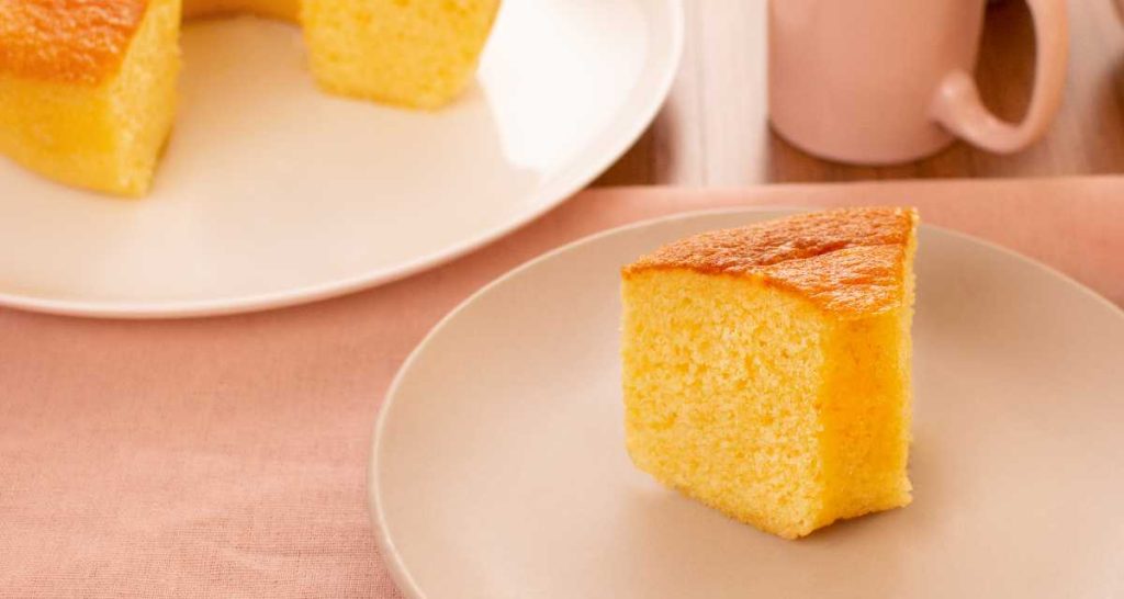 bolo de fubá vegano