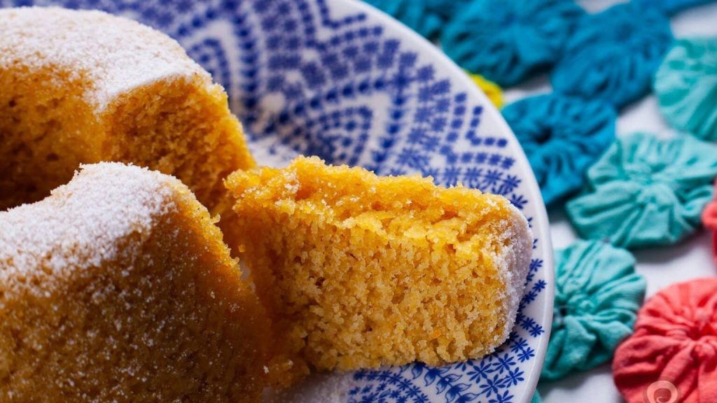 bolo de fuba vegano