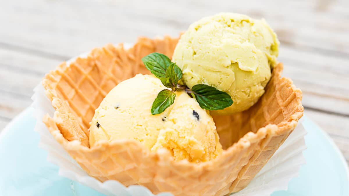 Sorvete Vegano de Maracujá