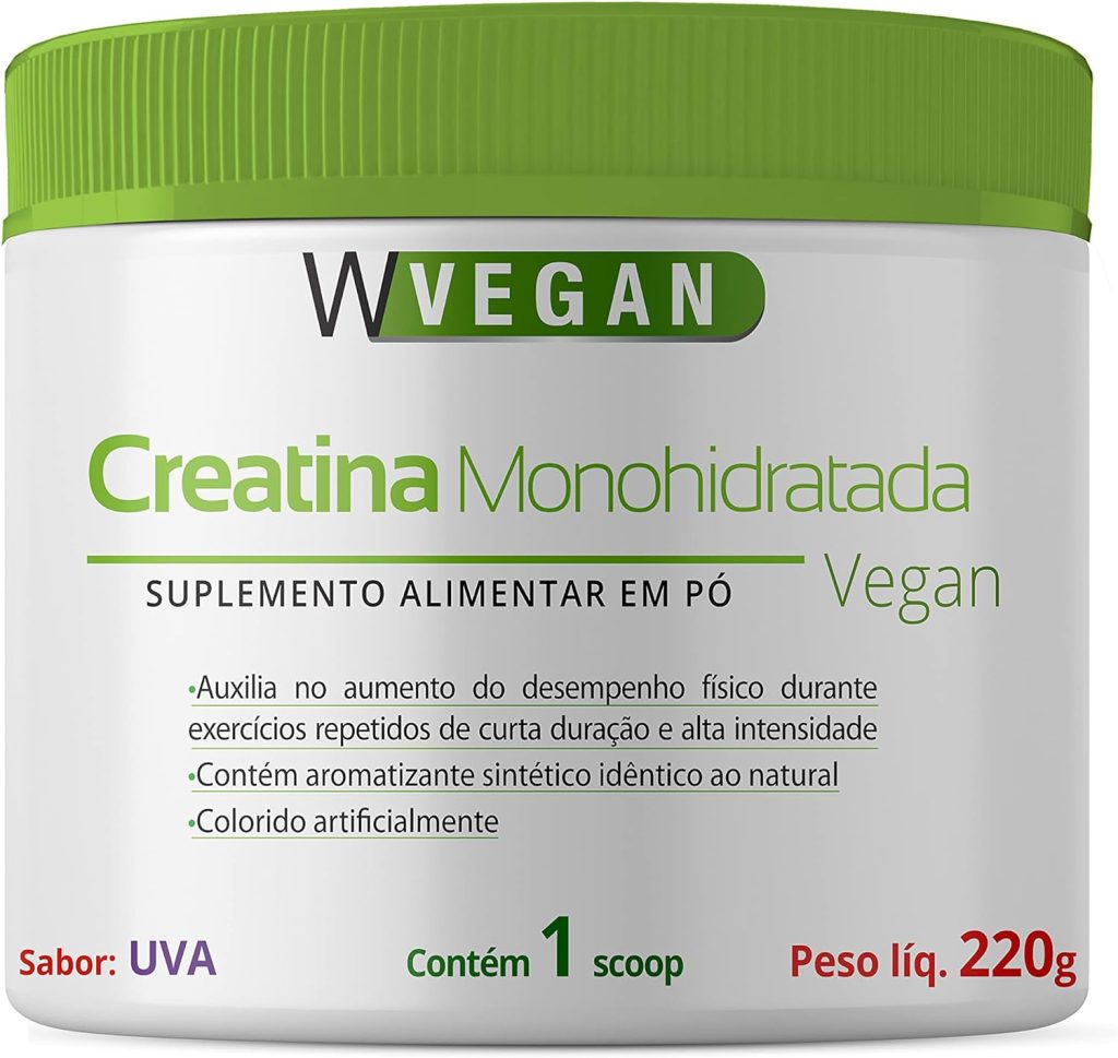 Creatina 220G Sabor Uva 220 Gramas W Vegan