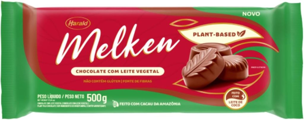 Barra de Chocolate Vegano Plant Base 500g - Melken